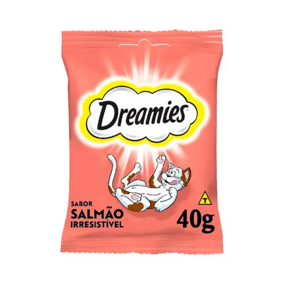 Petisco Salmão Irresistível Gatos Adultos 40g Dreamies