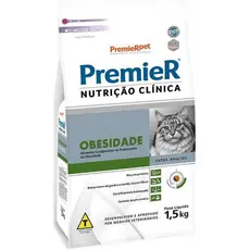 Ração Nutrição Clínica Gatos Obesidade 1,5Kg Premier
