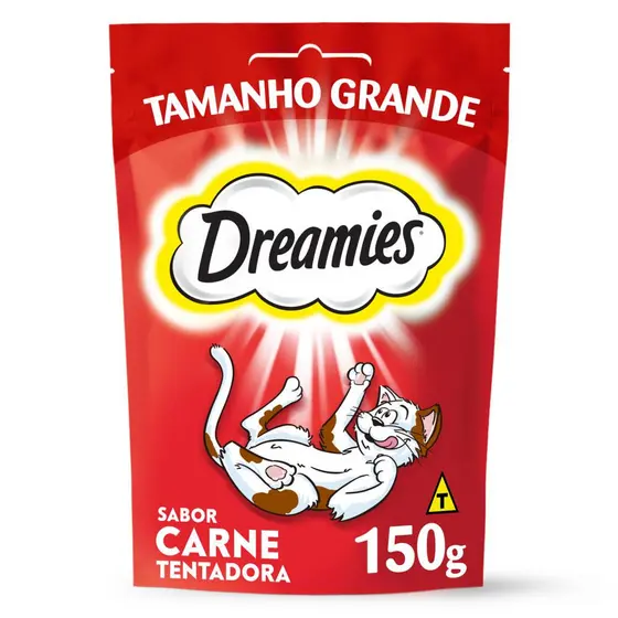 Petisco Carne Tentadora Gatos Adultos 150g Dreamies