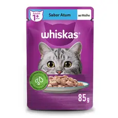 Ração Úmida Sachê Atum ao Molho para Gatos Adultos 85 g Whiskas