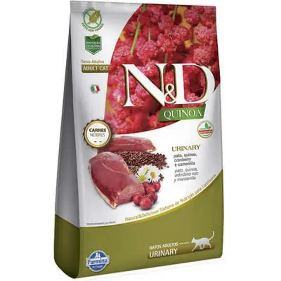 Urinary para Gatos Adultos de Todas as Raças Sabor Pato 7,5Kg N&D Quinoa