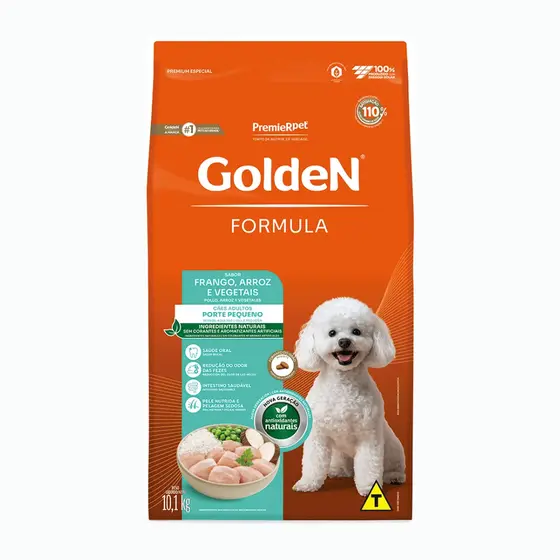 Fórmula Cães Adultos Frango Mini Bits 10,1Kg Golden