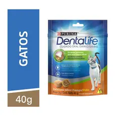 Petisco Gatos Adultos Frango 40g Dentalife