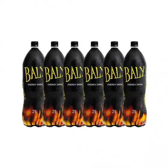 Kit com 6 Energético Tradicional Baly 2L