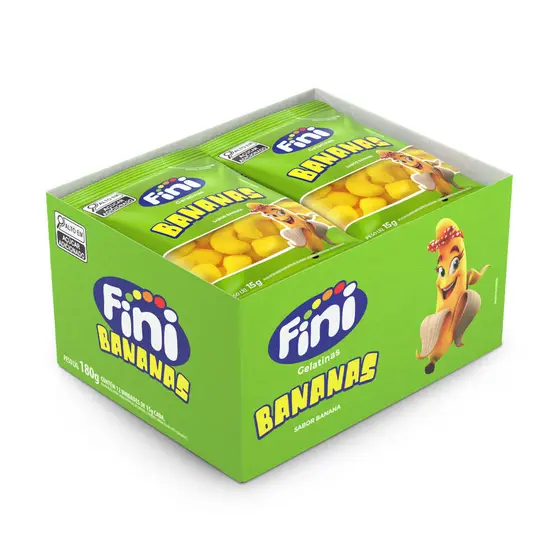 Fini Bananas 12 unidades de 15g