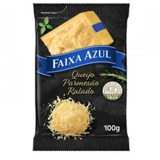 Queijo Parmesão Ralado Faixa Azul Pacote 100g