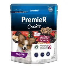 Biscoito Cookie para Cães Filhotes Sabor Frutas Vermelhas e Aveia 250g Premier