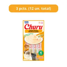 Petisco Churu Purê Galinha para Gatos 56g - 3 Unid.