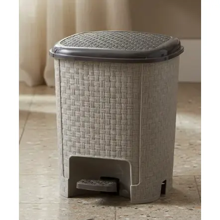 Lixeira Rattan Bebê e Mamãe 6 Litros Ratam Moderna Cores Tendencia