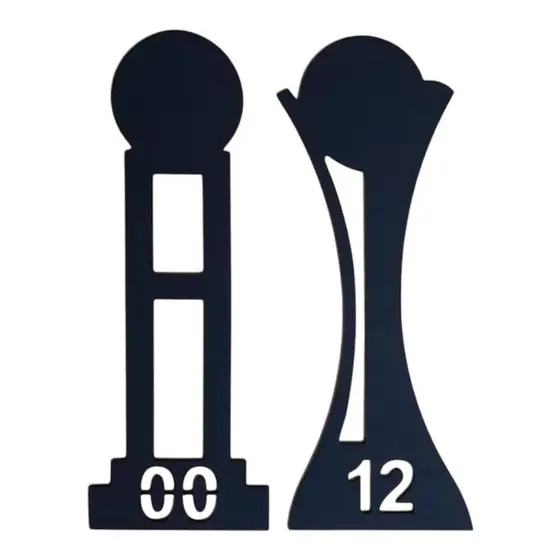 Trofeu Mundial Corinthians Taça Mundial 2000 e 2012 30 cm
