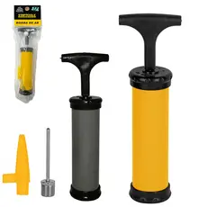 BOMBA DE AR MANUAL PARA INFLAVEIS BOLA E BICICLETA PRO 17CM MANUAL FERRO E PLÁSTICO