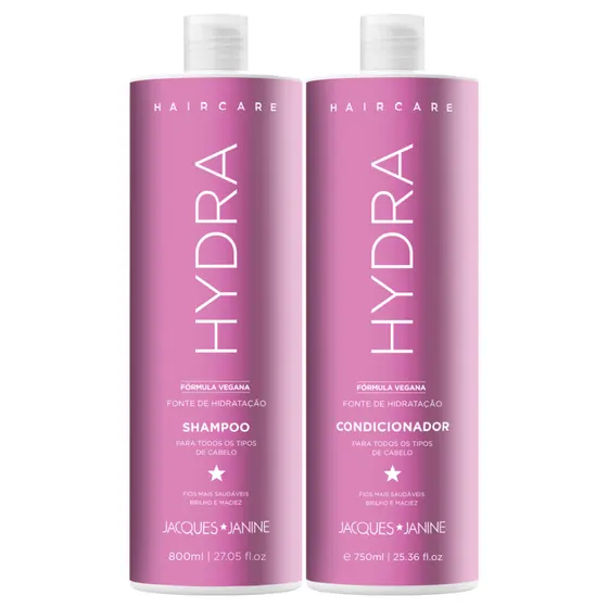 Kit Hair Care Hydra Jacques Janine Shampoo 800ml + Condicionador 750ml