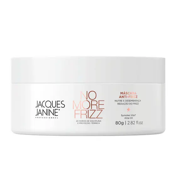 Máscara Tratamento Creme de Hidratação Jacques Janine No More Frizz Proteção Térmica 80g