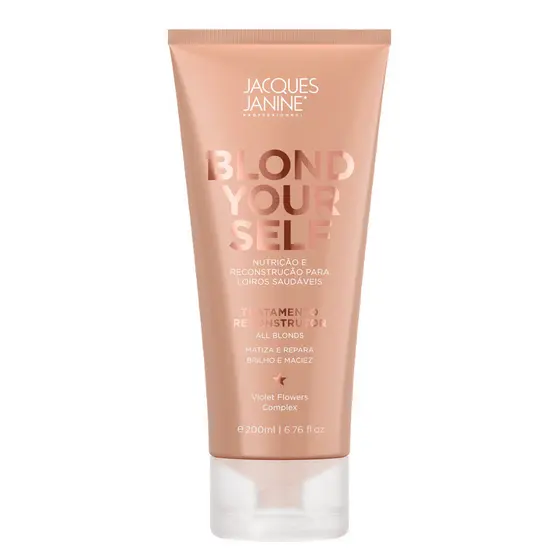 Creme Tratamento Loiro Matizador Blond Yourself Jacques Janine Nutrição Reconstrução 200ml