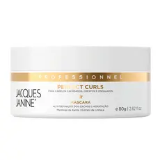 Máscara Tratamento Creme Cabelos Ondulados Cacheados Crespos Perfect Curls Jacques Janine 80g