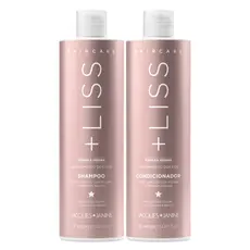 Jacques Janine Hair Care Liss Shampoo Sem Sal 450ml Condicionador Leave-in 440ml Brilho Reduz Volume