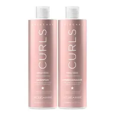 Kit Jacques Janine Hair Care Curls Shampoo 450ml Condicionador 440ml Cacheados Crespos Ondulados