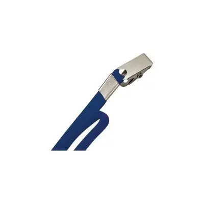 Cordão Para Crachá Azul Com Presilha - Pacote com 10 unidades - ACP