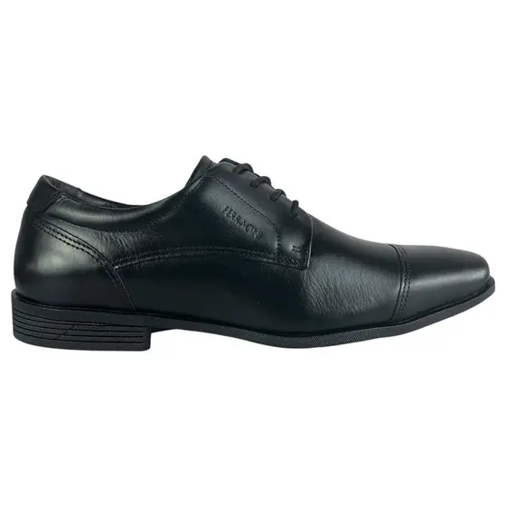 Sapato Social Masculino Ferracini London Couro Legítimo com Cadarço Elegante e Clássico