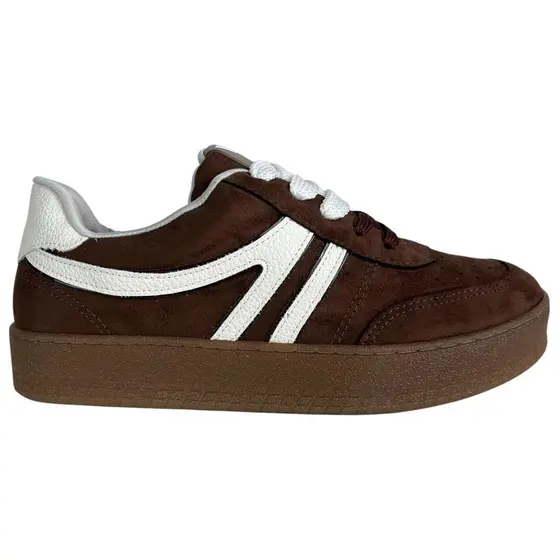 Tenis Casual Feminino Via Marte Moda Sola Plataforma Dois Cadarços