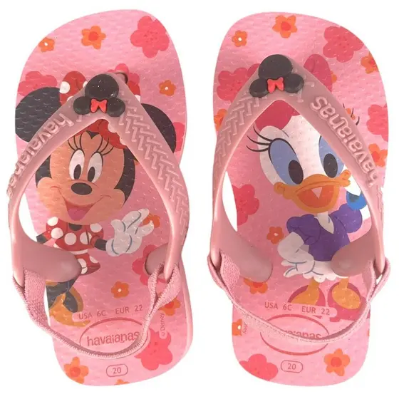 Chinelo Havaianas Baby Disney Classics Original Bebê Menino Menina Elástico