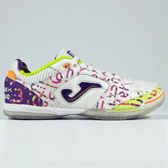 Chuteira Futsal Joma Top Flex Amandinha 10 Original Couro Exclusiva Quadra Indoor