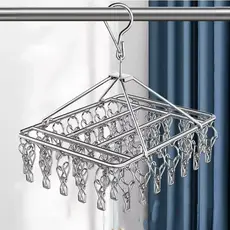 Varal 8/20/40 Prendedores Roupa Bebe Calcinha Cueca Dobrável Inox Prático e Retrátil para Roupas Íntimas geracao