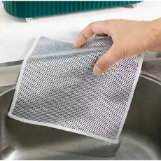 Kit 5/10/20/30 Pano de Arame para Limpeza Pesada Reutilizável para Fogão, Panelas e Grelhas