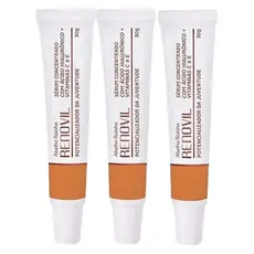 Kit 3 Sérum Concentrado Potencializador da Juventude com Ácido Hialurônico e vitamina C e E 30g