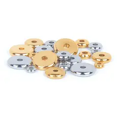 50PCS XHN Contas Redondas Planas de Aço Inoxidável 304 4 5 6 8 10 mm Contas Espaçadoras Soltas para Fazer Joias DIY Puls