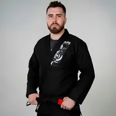 Kimono De Jiu-jitsu Trançado + Faixa Branca Oficial Akira