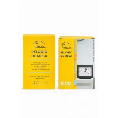 Relogio Decorativo Mesa Pequeno Portatil Design Moderno Preciso Silencioso