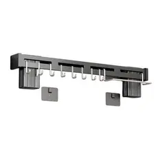 Suporte Organizador Utensilios Cozinha 8 Ganchos Economiza Espaco Resistente
