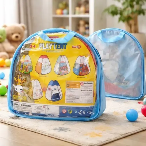Cabana Criança Portátil Dobrável Tenda Infantil Brinquedo Compacta Fácil Montagem