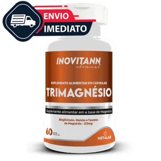 Inovitann Trimagnésio 60 Cápsulas – Mais Energia, Sono e Bem-Estar!