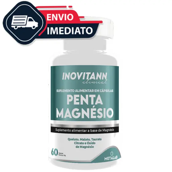 5 magnesio em 1 PentaMagnésio Inovitann 60 Cápsulas, Energia e disposição, Memoria