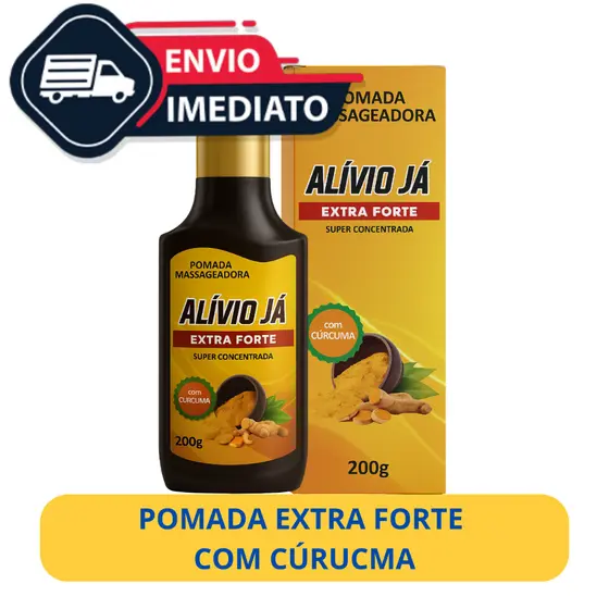 Pomada Massageadora Para Dor de Contusão Alívio Já 200g Arnica Cúrcuma Copaíba Mentol