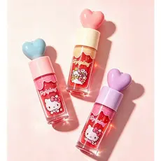 Kit 3/6 Gloss Labial Hello Kitty Hidratante Brilho Espelhado Lip Gloss 6 Cores Maquiagem Kawaii Longa Duração