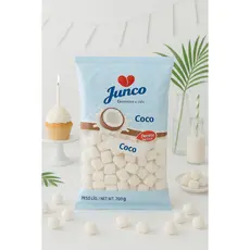 Bala de Coco Aniversário 700g Junco Festa, Doce, Lembrancinha