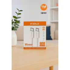 Cabo de Carregamento Rápido Tipo-C - Tipo-C de 60W para Iphone, Telefones Android