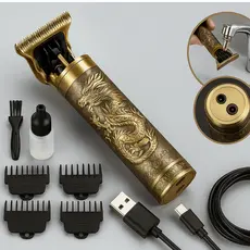 Maquina de Barbear cabelo Aparador Profissional barbeador acabamento Sem Fio Recarregável Portátil
