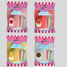Bala de Coco Mini 400g Junco – Lembrancinhas, Tubetes e Mesa de Doces, dia das Crianças, Natal