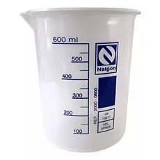 BECKER DE PLASTICO GRADUADO 600ML - FORMA BAIXA