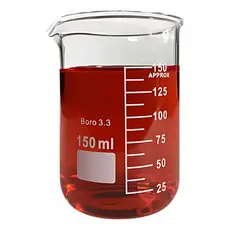 BECKER DE VIDRO GRADUADO 150ML - FORMA BAIXA