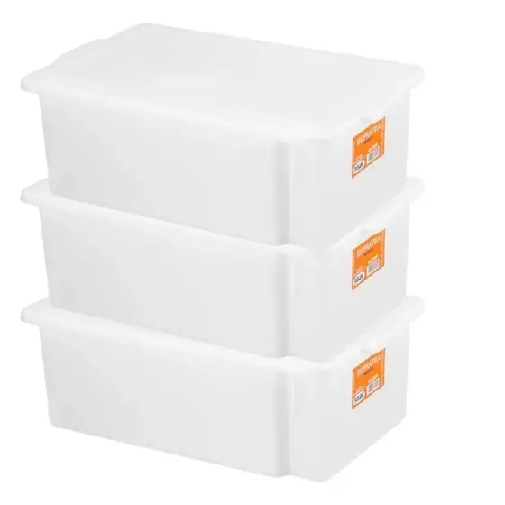 KIT 3 CAIXAS FRIGORIFICA ORGANIZADORA 24,5 LITROS PLEION -0530