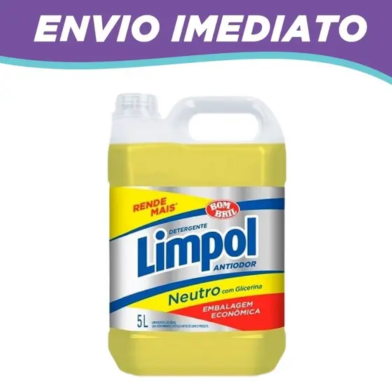 Detergente Limpol 5L Com Glicerina - Neutro