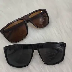 Óculos Sol Masculino Quadrado Emborrachado Verão - Promoção