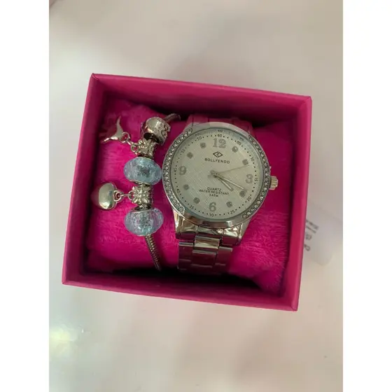 Relógio Feminino A Prova D'água metal Dourado Rose com Pulseira caixa