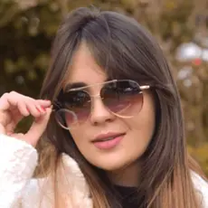 Óculos de sol feminino blogueira aviador blazecom proteção UV400 e acessórios