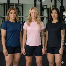 Kit 3 Camisetas Femininas Dry Fit Performance Flex – Fitness e Esporte